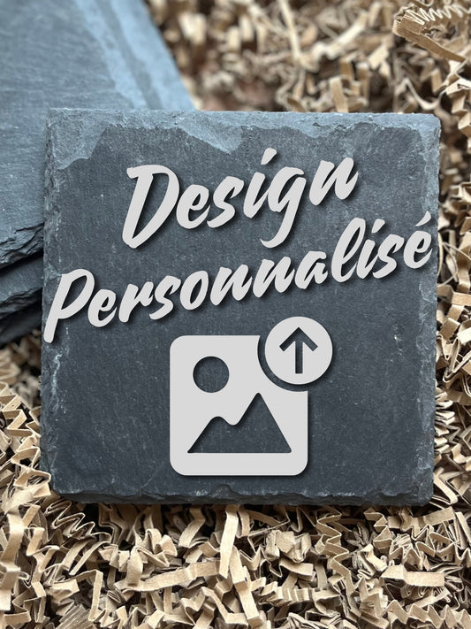 Sous verres ardoise personnalisé