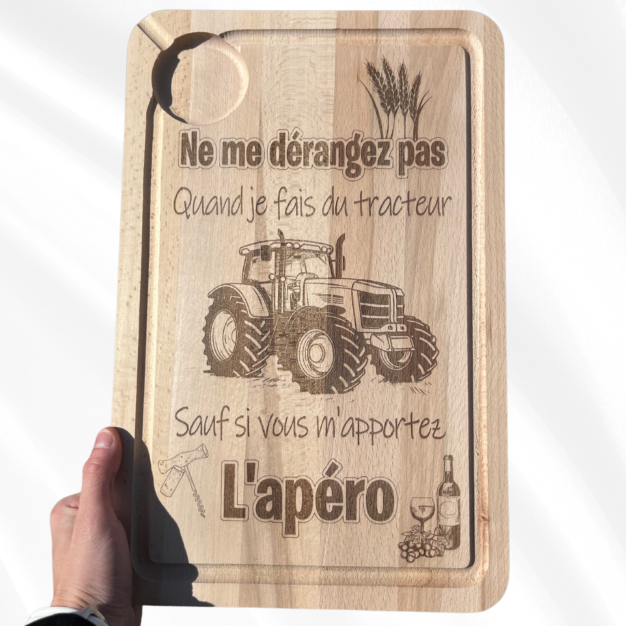 Planche à découper "Tracteur"