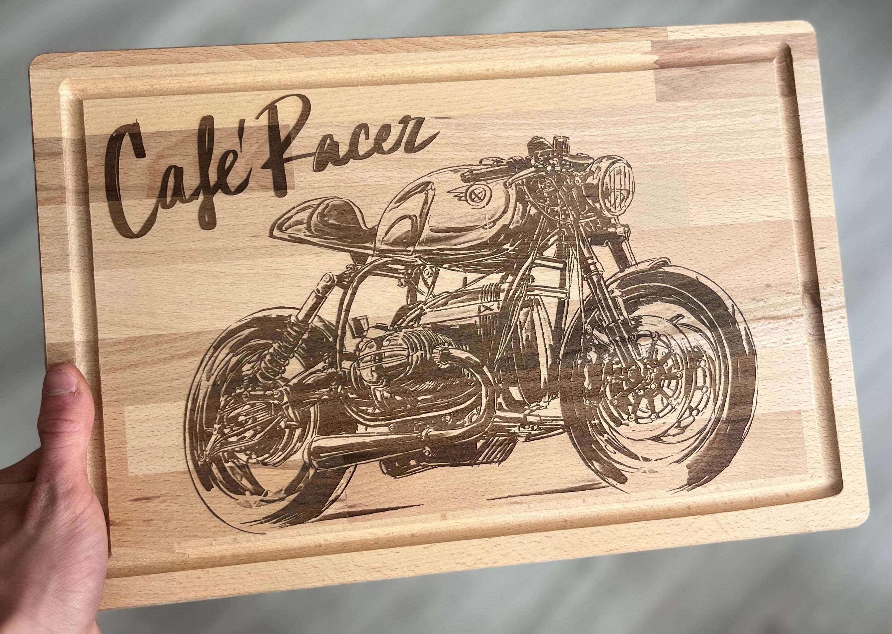 Planche à découper "Café Racer"